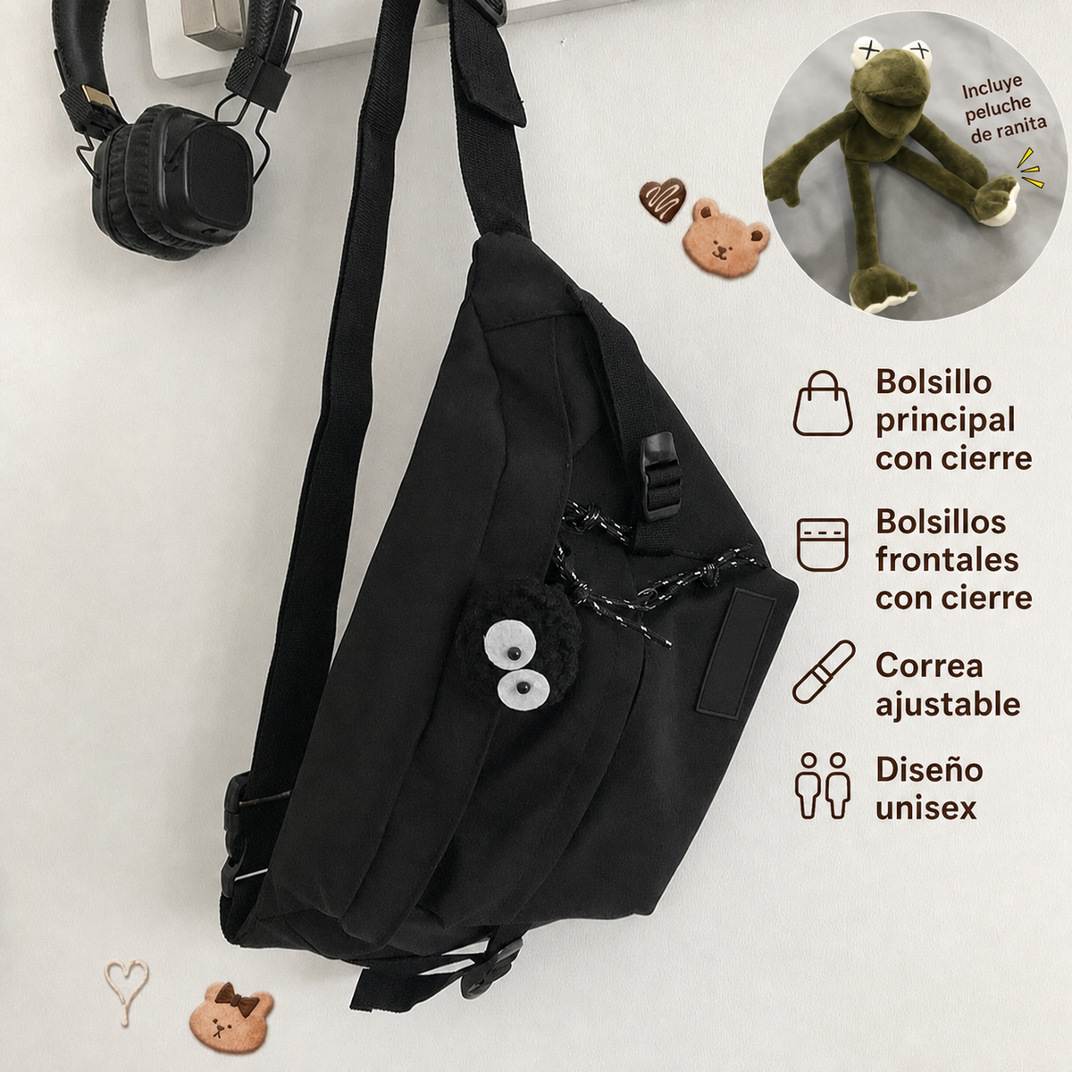 Bolsa Cruzada Cargo - Unisex - 9