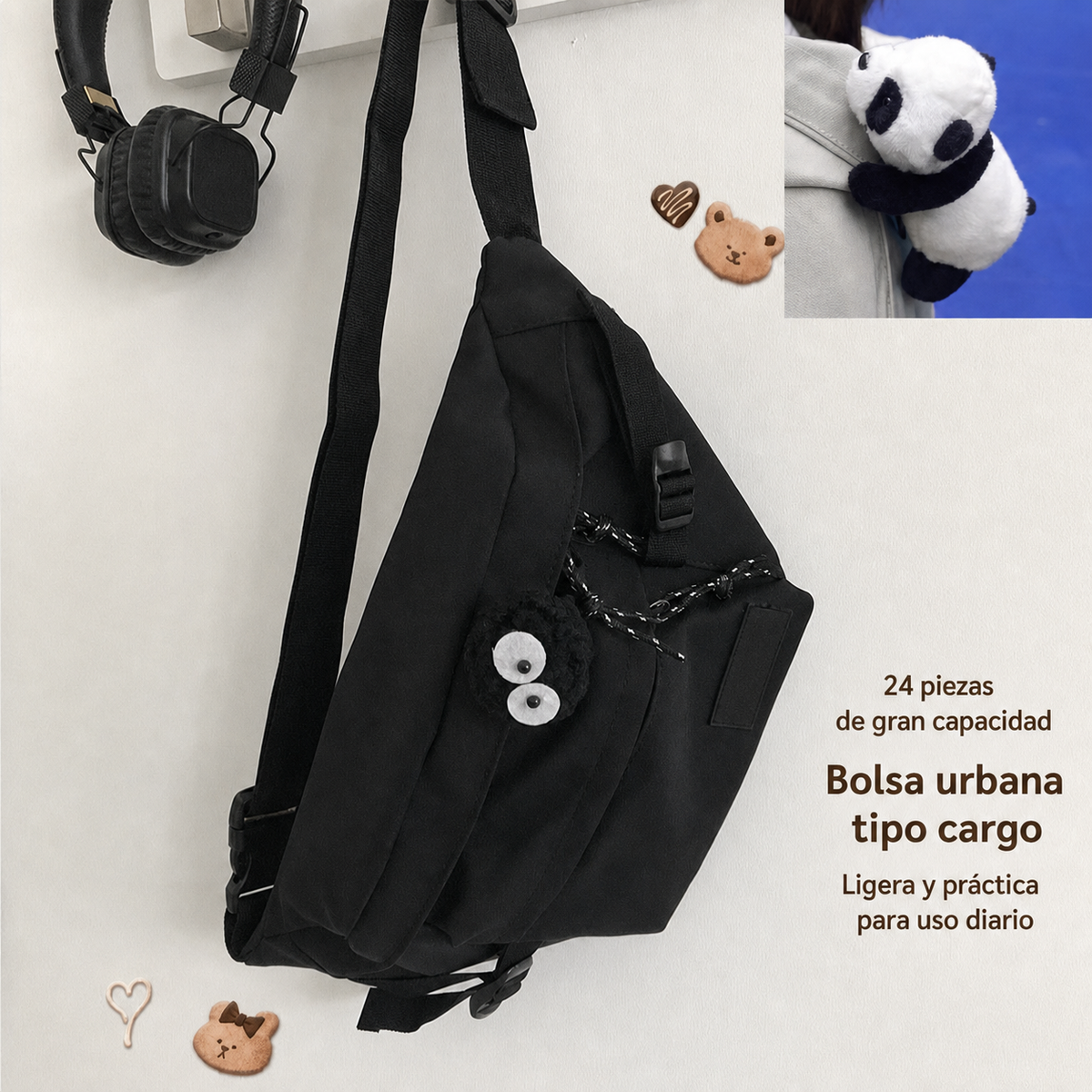 Bolsa Cruzada Cargo - Unisex - 10