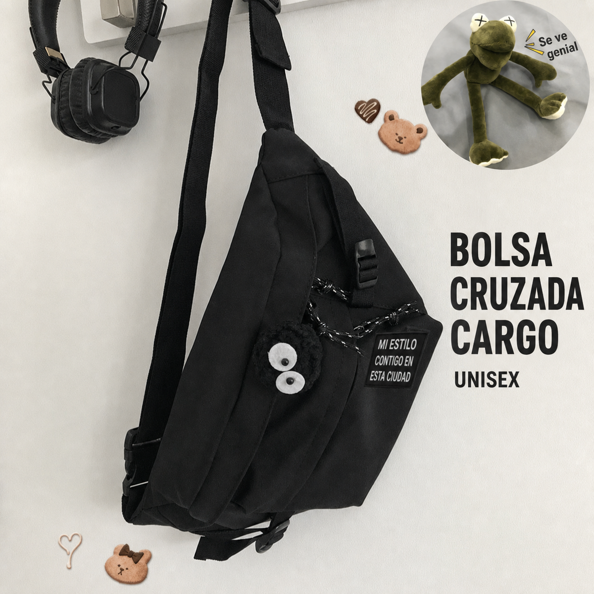 Bolsa Cruzada Cargo - Unisex