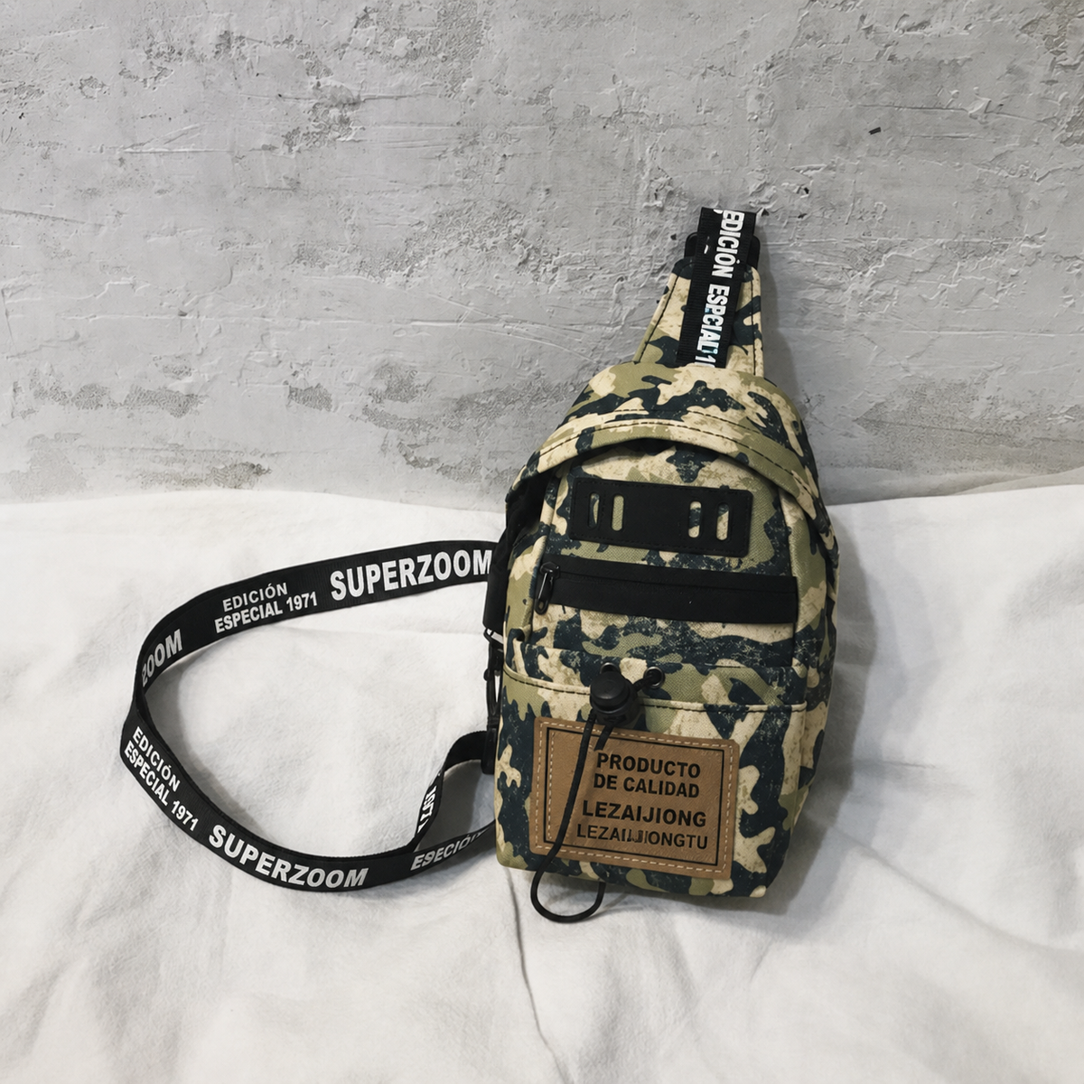 Pechera Hombre Lona Impermeable Bolsa Cruzada Casual - 29