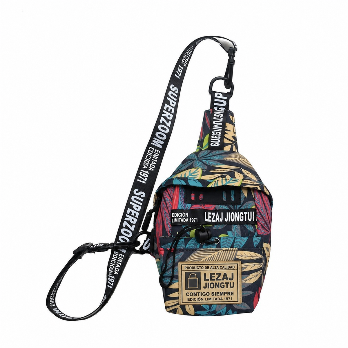 Pechera Hombre Lona Impermeable Bolsa Cruzada Casual - 9