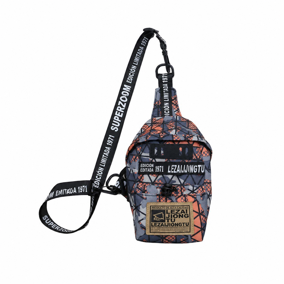 Pechera Hombre Lona Impermeable Bolsa Cruzada Casual - 11