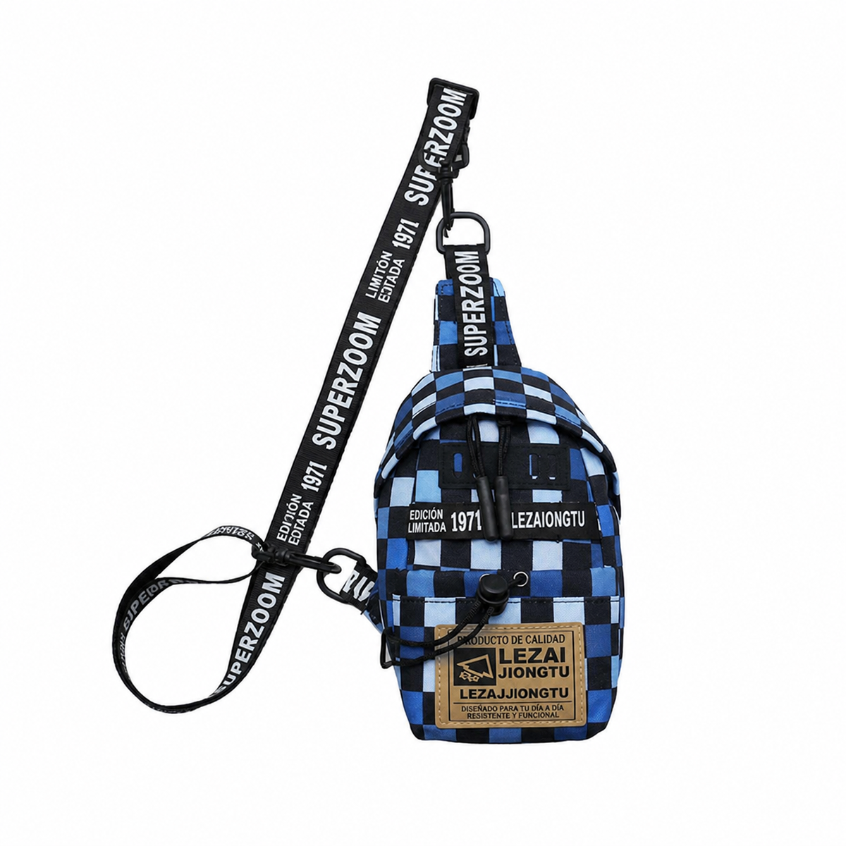 Pechera Hombre Lona Impermeable Bolsa Cruzada Casual - 12