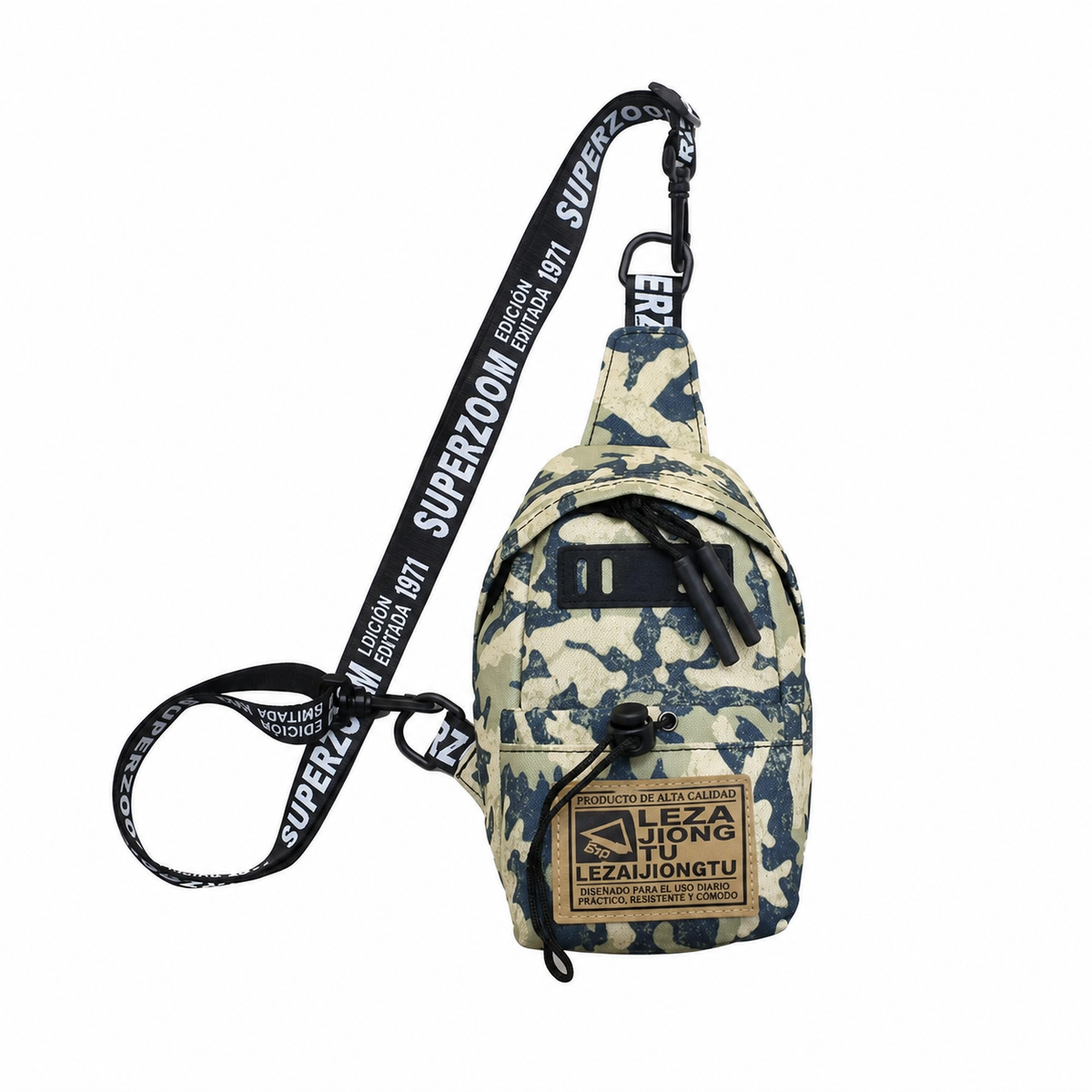 Pechera Hombre Lona Impermeable Bolsa Cruzada Casual - 14