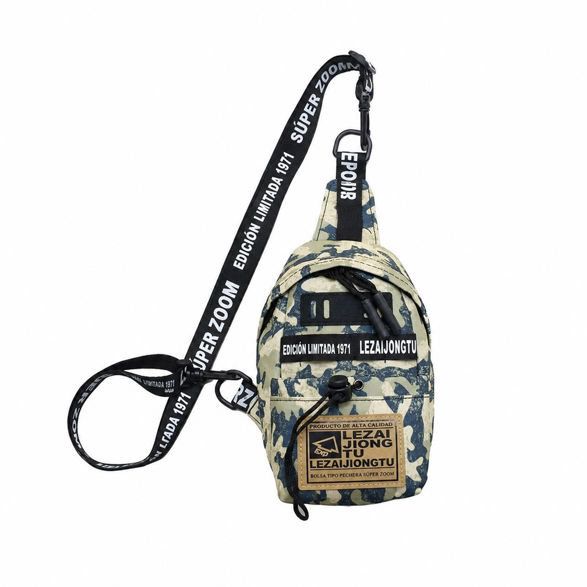 Pechera Hombre Lona Impermeable Bolsa Cruzada Casual - 15