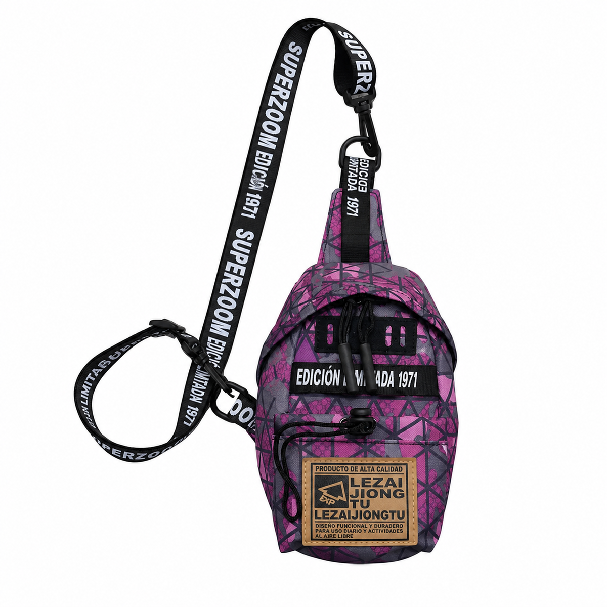 Pechera Hombre Lona Impermeable Bolsa Cruzada Casual - 16