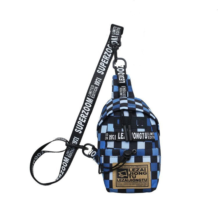 Pechera Hombre Lona Impermeable Bolsa Cruzada Casual