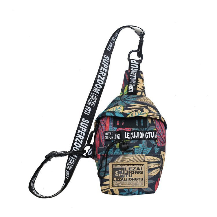 Pechera Hombre Lona Impermeable Bolsa Cruzada Casual
