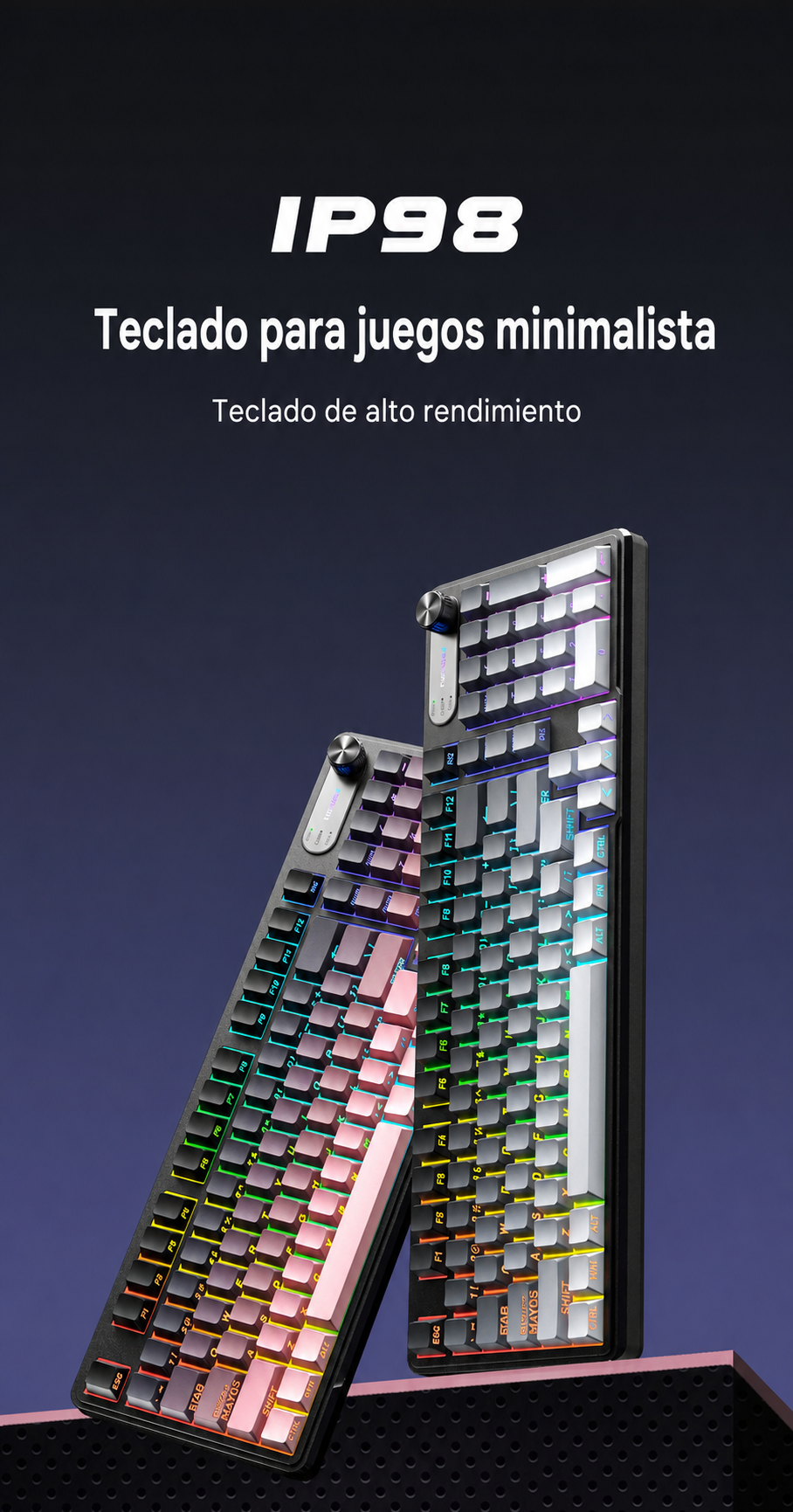 Teclado Gaming FURYCUBE trimodal - 11