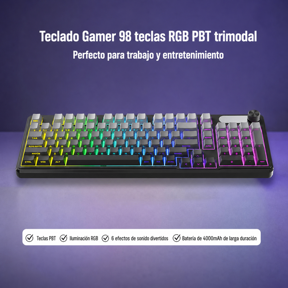 Teclado Gaming FURYCUBE trimodal - 10