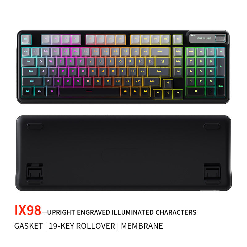 Teclado Gaming FURYCUBE trimodal