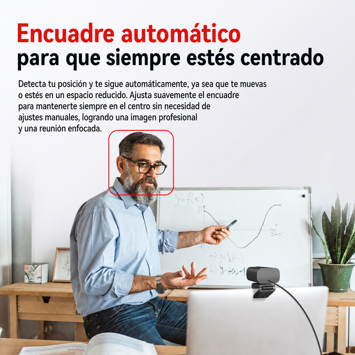 Webcam 4K con Micrófono y Bocina | USB - 3
