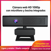 Webcam 3 en 1 con Micrófono y Bocina - 1