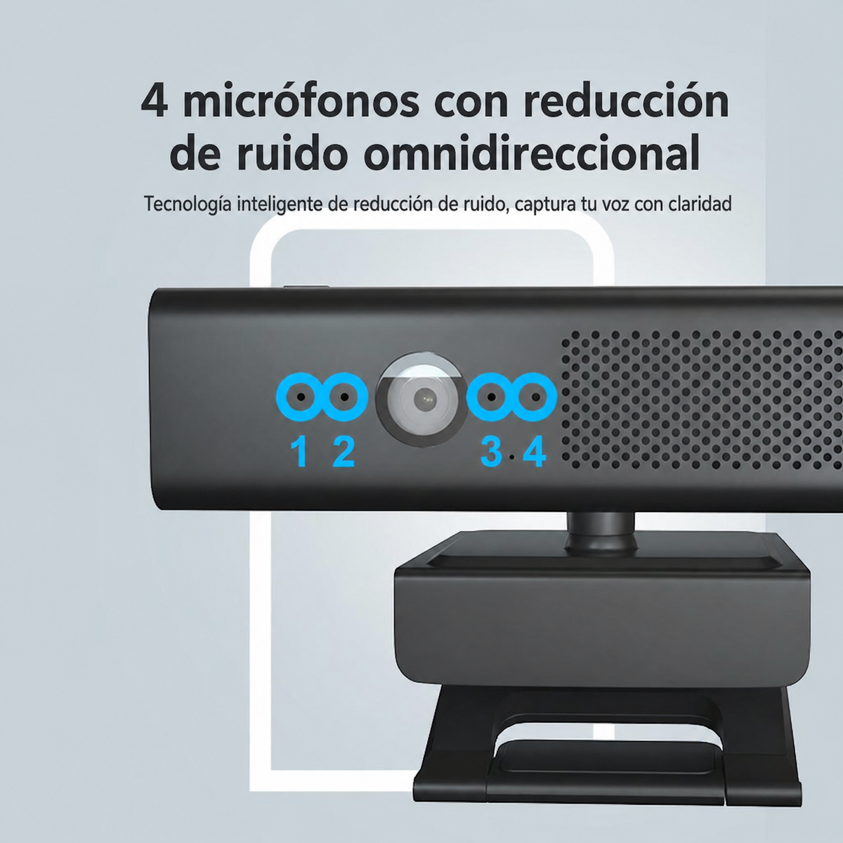 Webcam 3 en 1 con Micrófono y Bocina - 3
