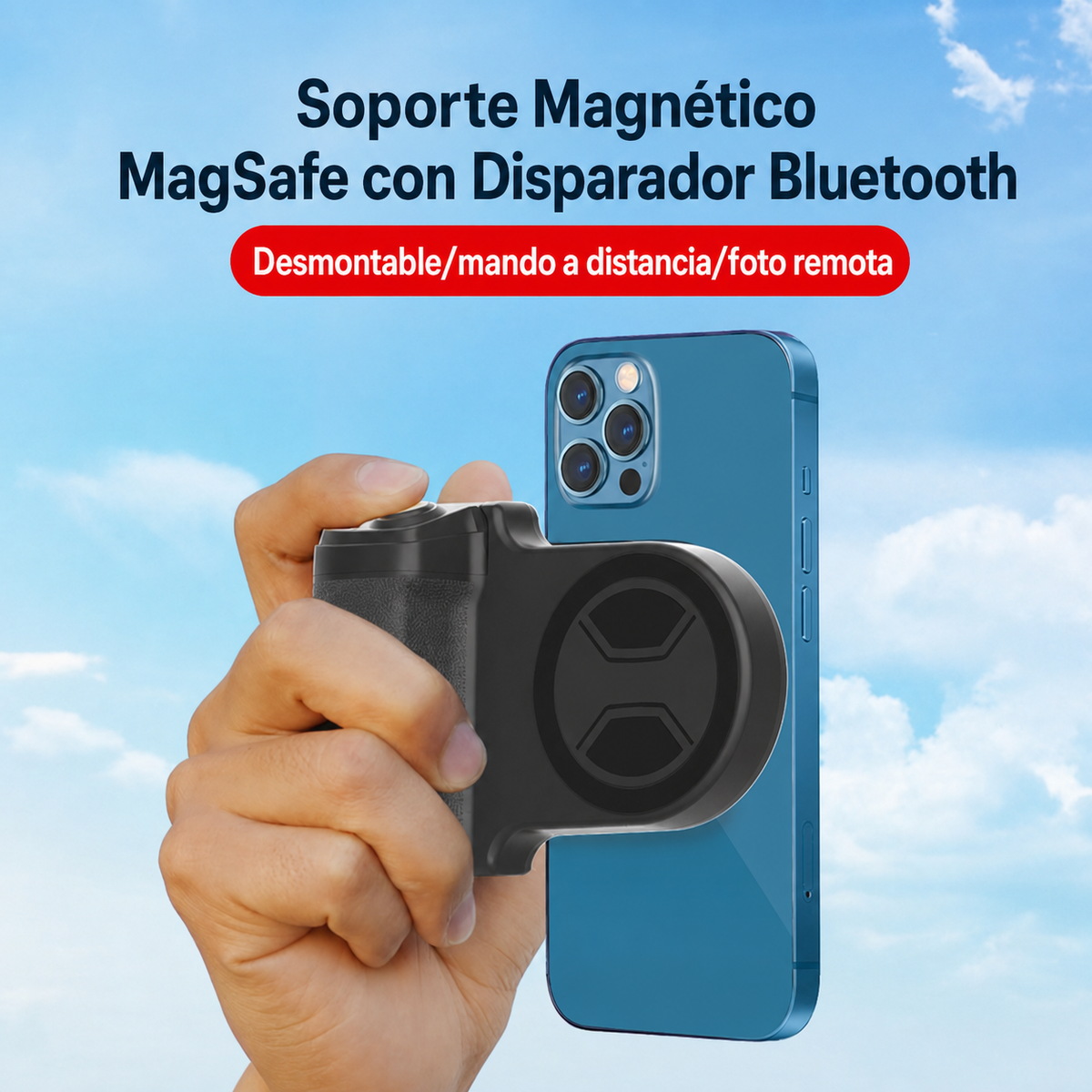 Soporte con Selfie Bluetooth y Carga MagSafe - 2