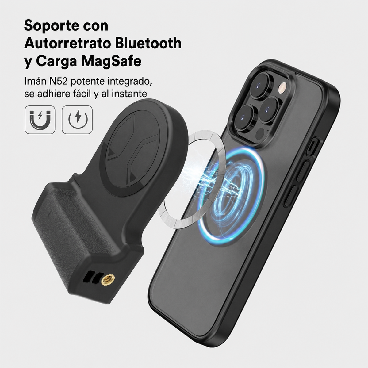Soporte con Selfie Bluetooth y Carga MagSafe - 6