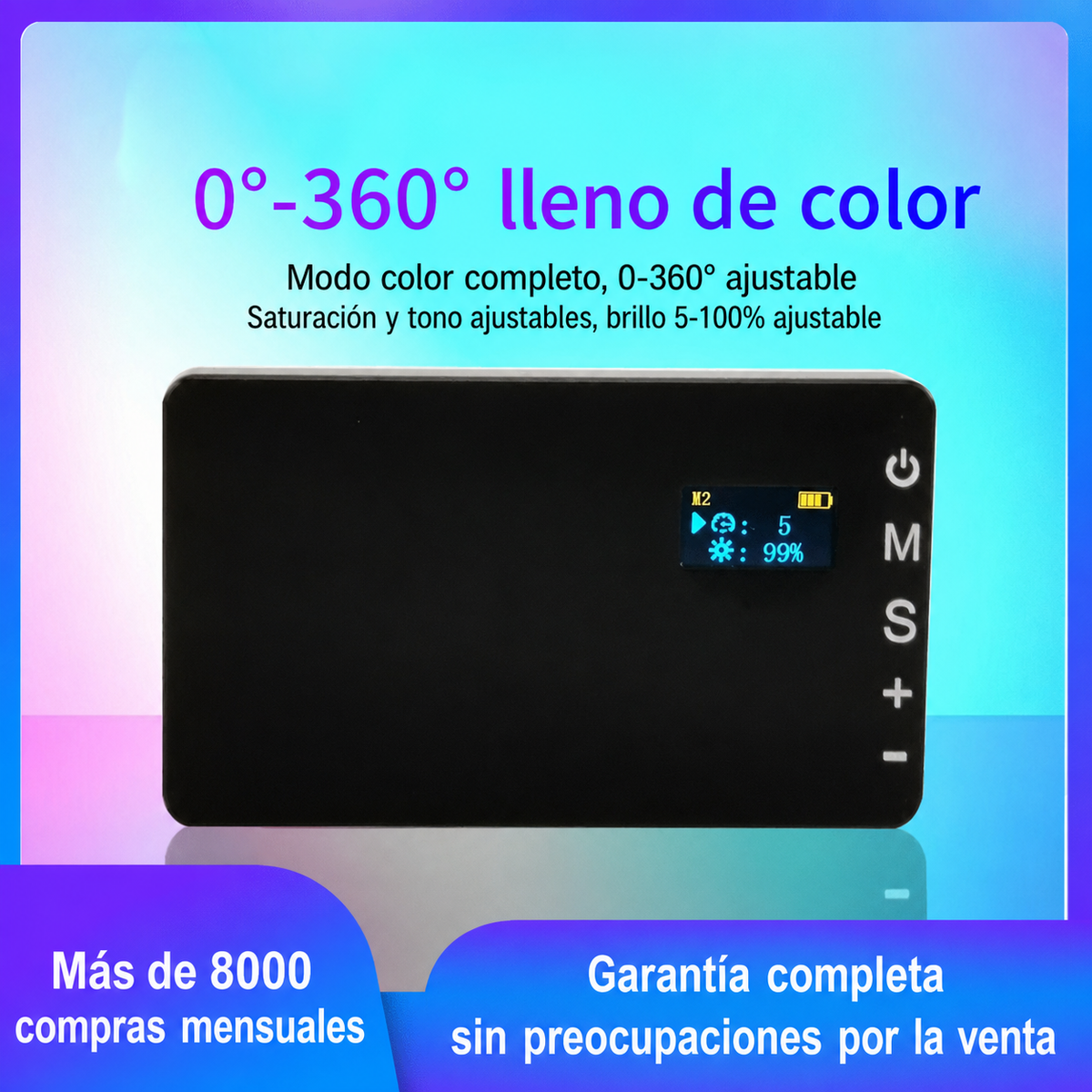 Luz de Relleno LED RGB Portátil - 1