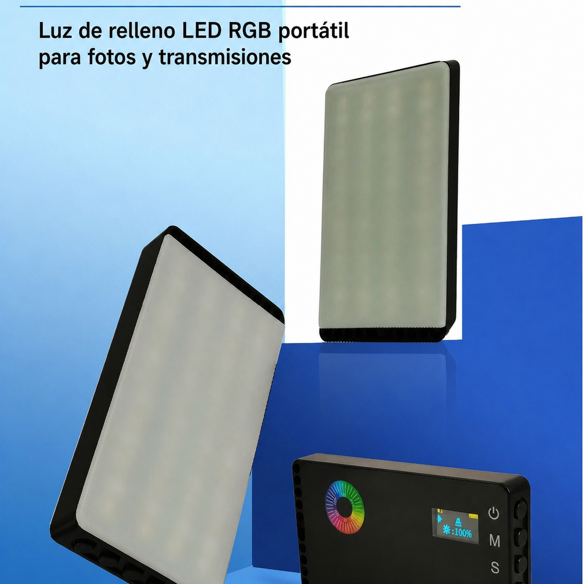 Luz de Relleno LED RGB Portátil - 3