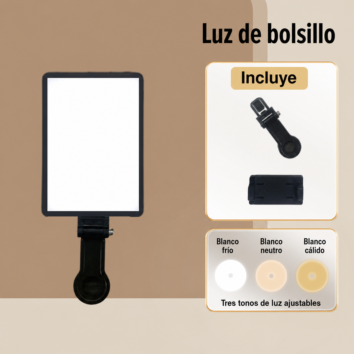 Luz de Relleno LED RGB Portátil - 9