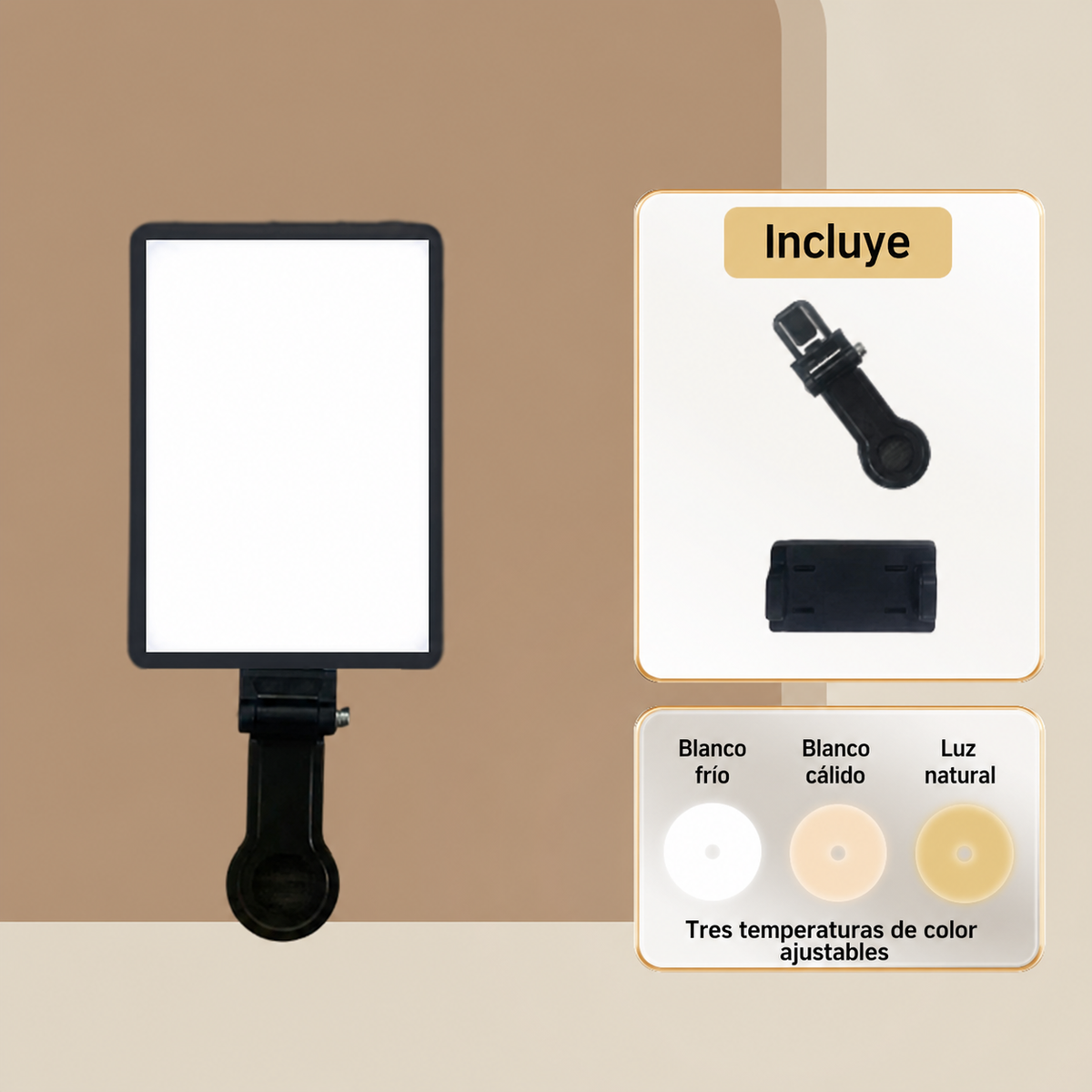 Luz de Relleno LED RGB Portátil - 8