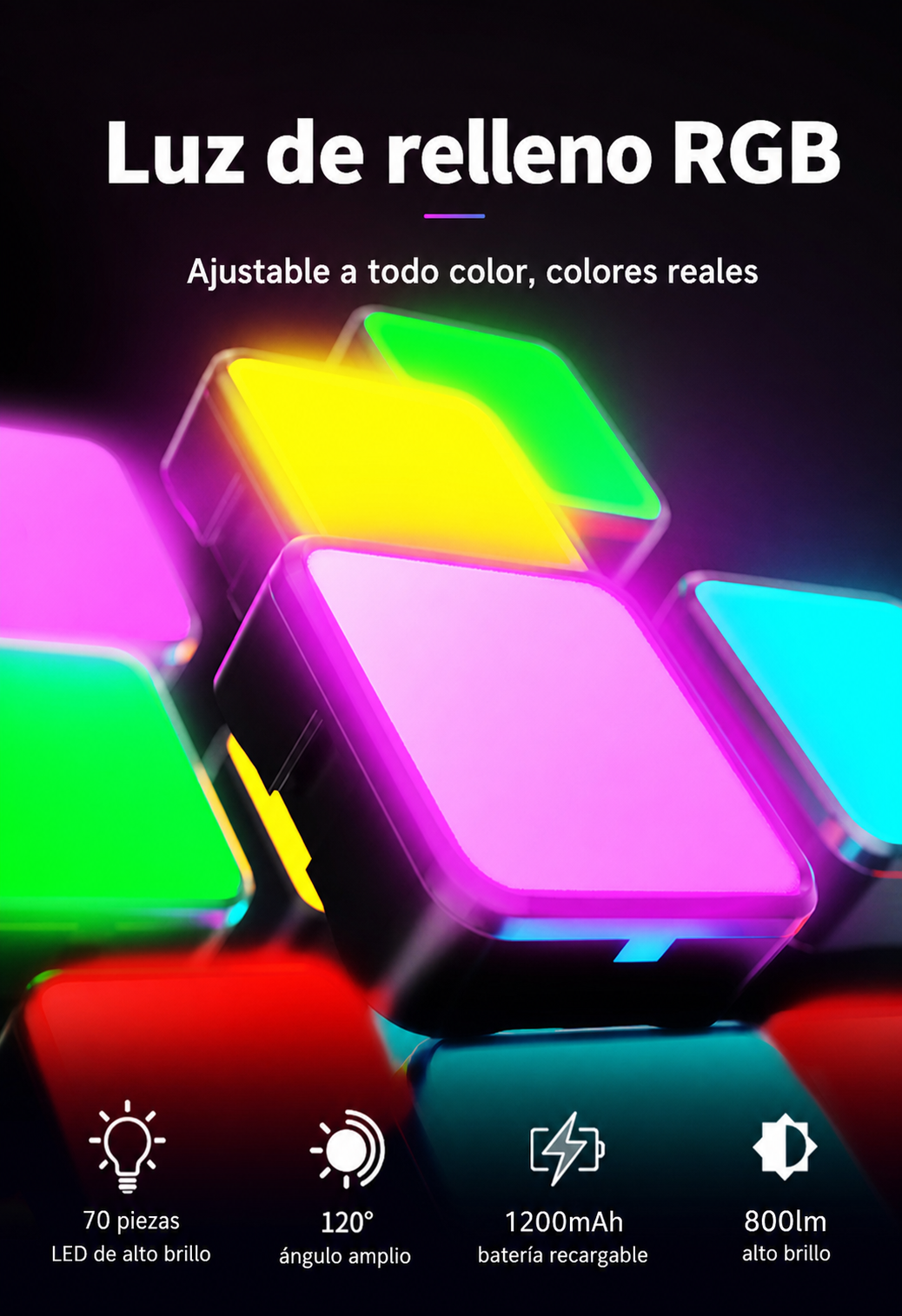 Luz RGB de relleno mini portátil - 10