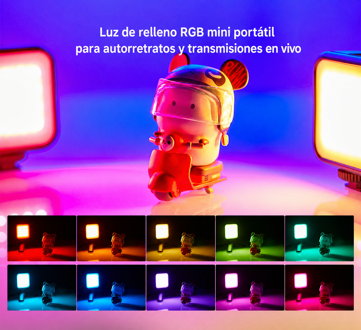 Luz RGB de relleno mini portátil - 11