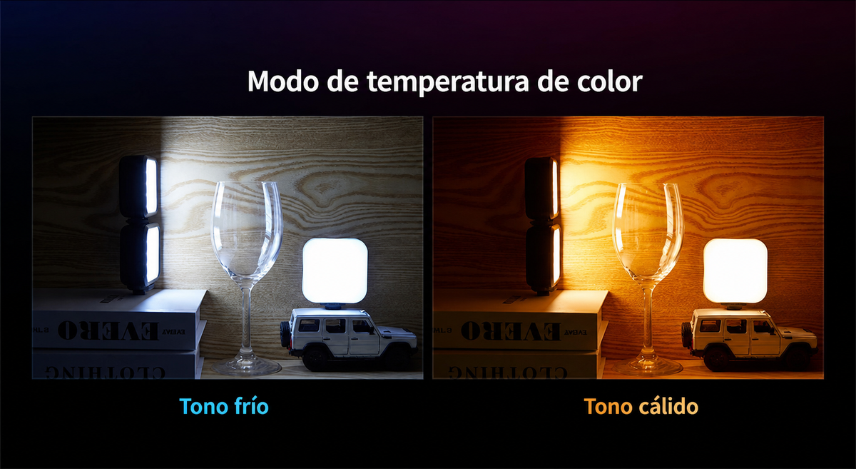 Luz RGB de relleno mini portátil - 12