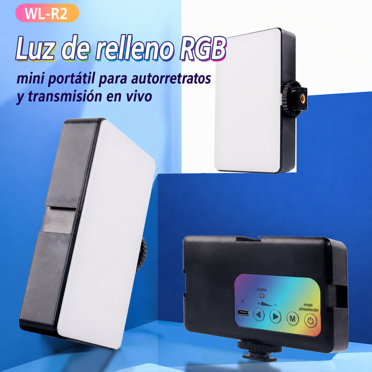 Luz RGB de relleno mini portátil - 4