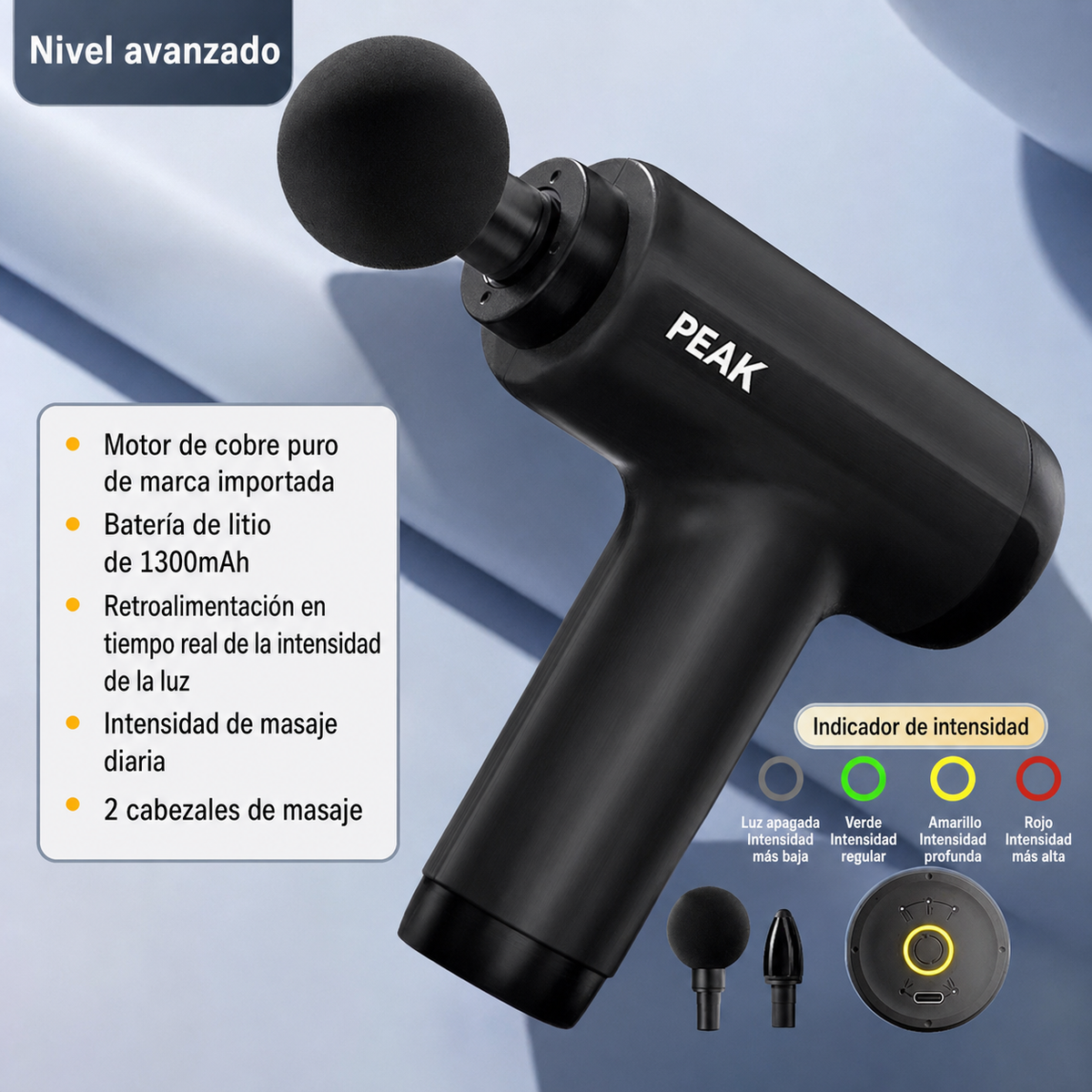 Pistola de Masaje Muscular Mini - 9