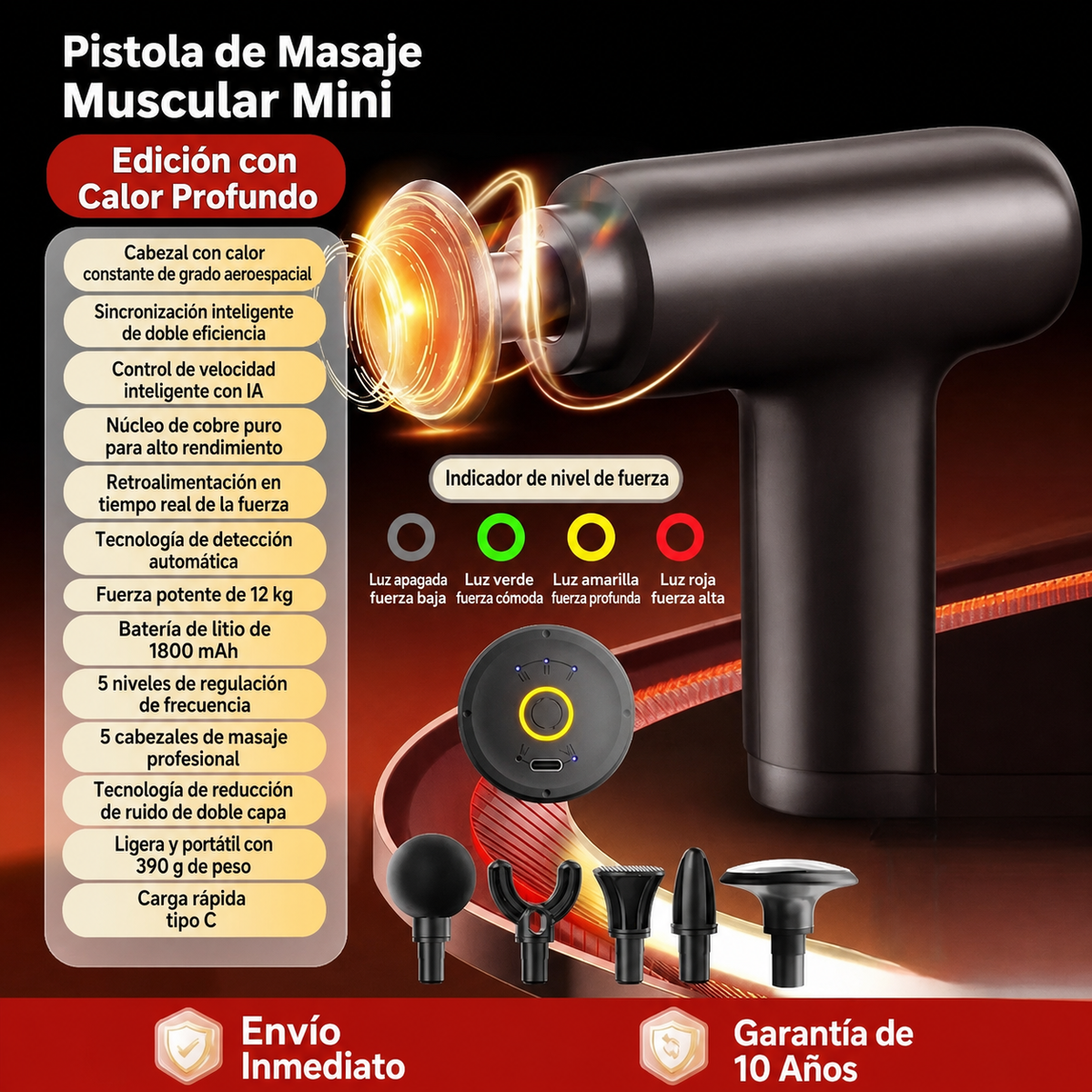 Pistola de Masaje Muscular Mini