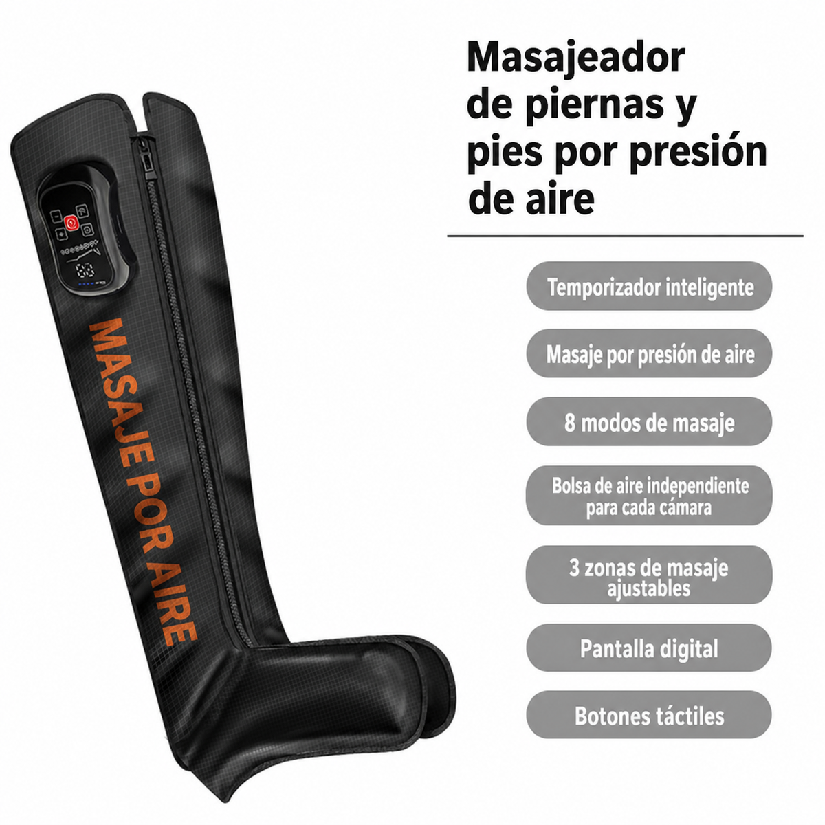 Masajeador de piernas y pies por presión de aire - 7