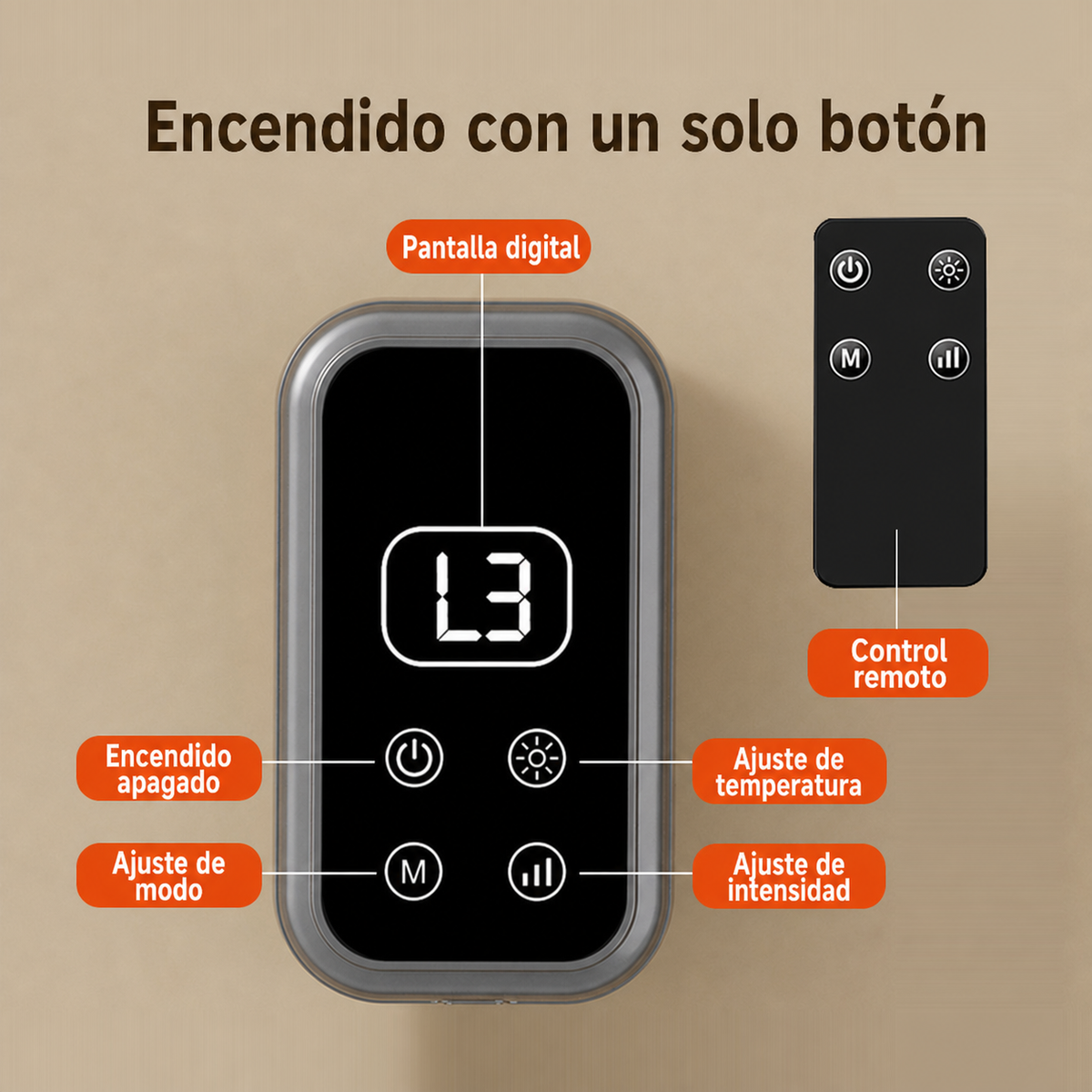 Masajeador de pantorrillas eléctrico con calor y presión de aire - 4