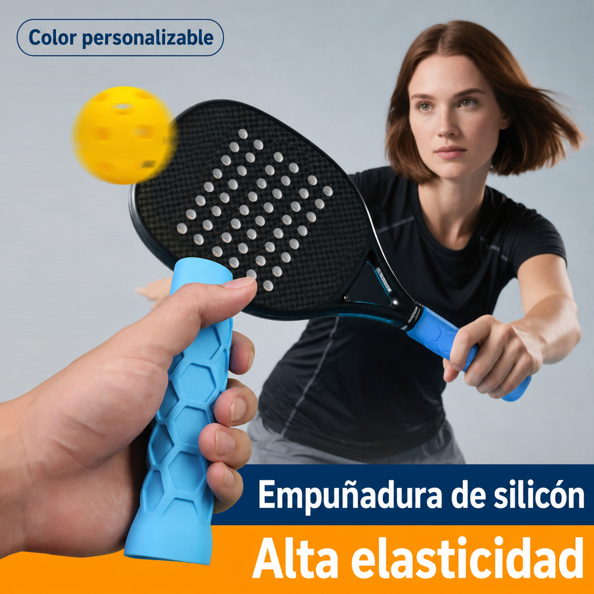 Grip de Silicón para Raqueta – Alta Elasticidad - 1