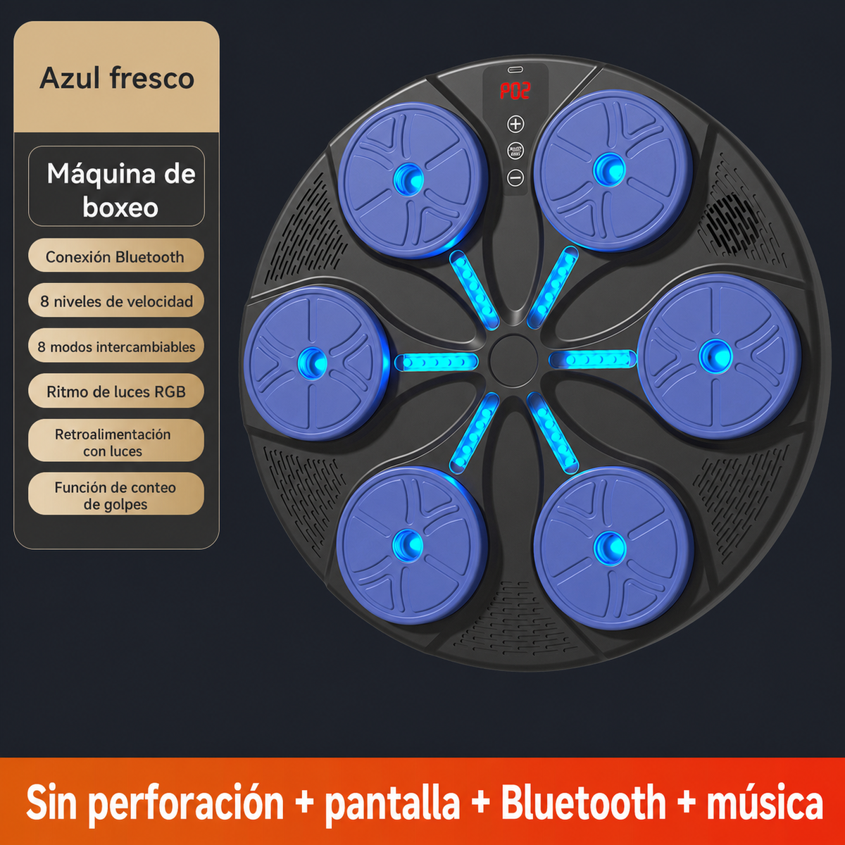Saco de Boxeo con Bluetooth y Música LIFANS