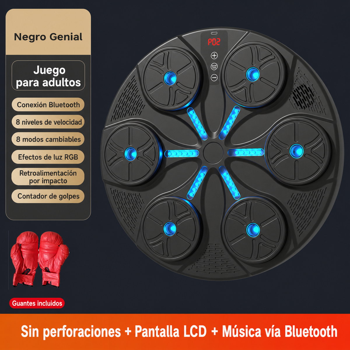 Saco de Boxeo con Bluetooth y Música LIFANS
