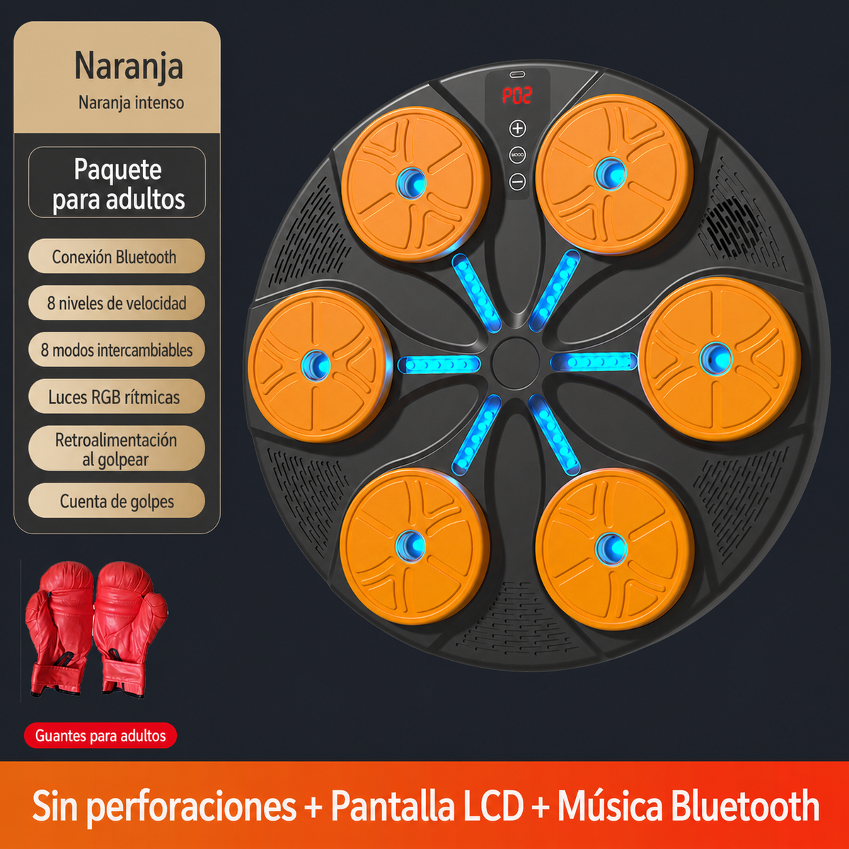 Saco de Boxeo con Bluetooth y Música LIFANS