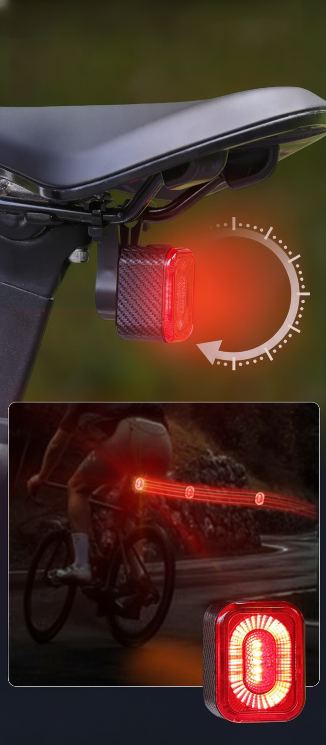 Luz trasera inteligente para bici con sensor de freno - 7