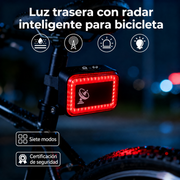Luz Trasera con Radar Inteligente para Bicicleta - 1