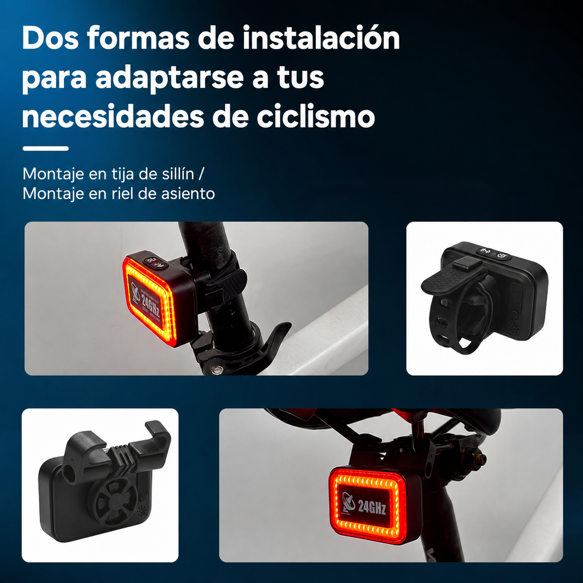 Luz Trasera con Radar Inteligente para Bicicleta - 3