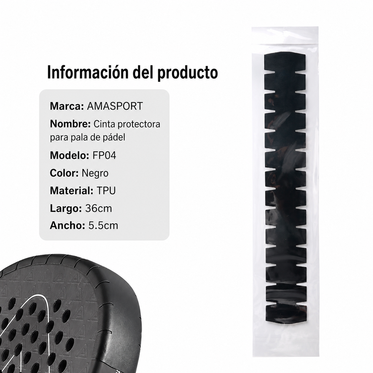 Cinta protectora para pala de pádel - 7