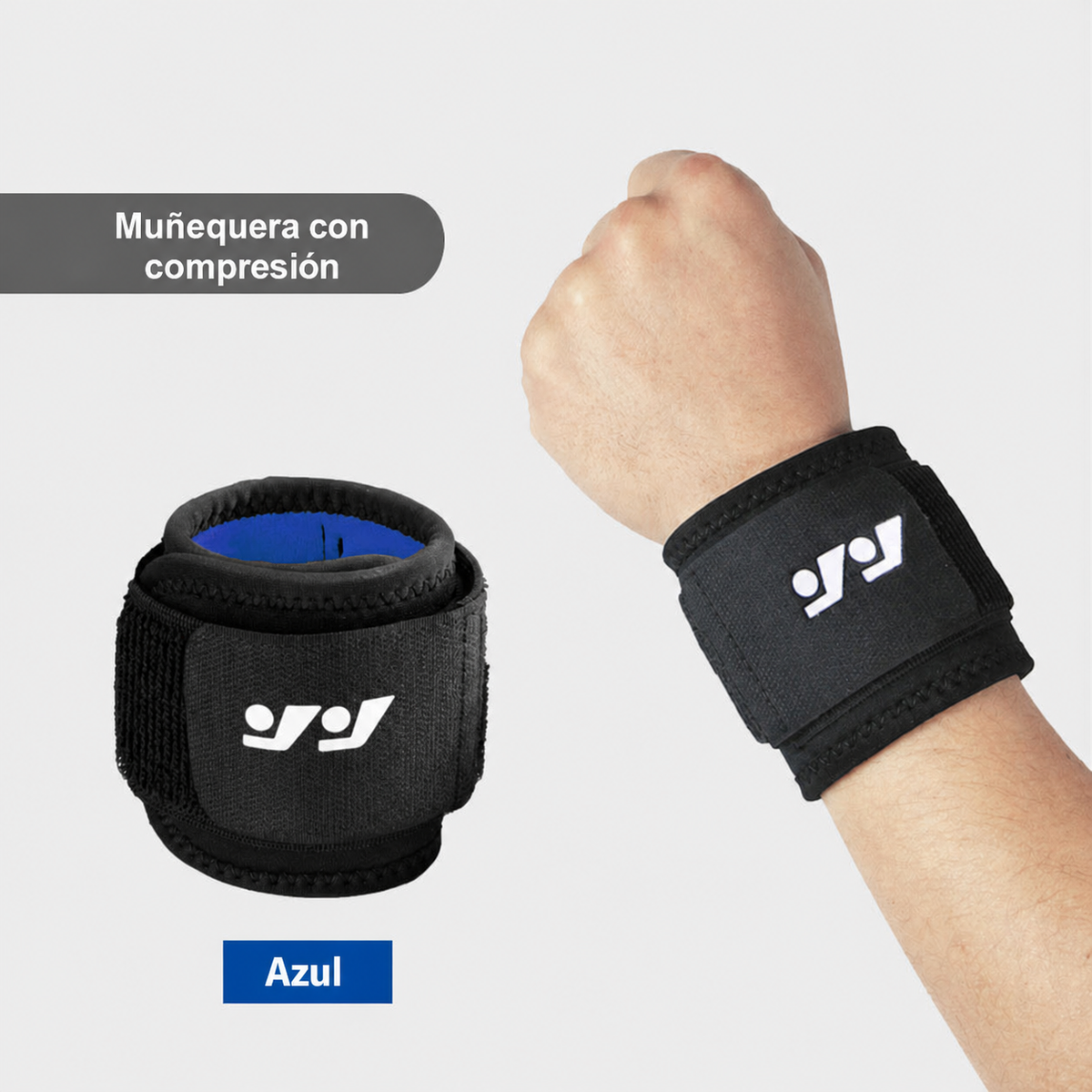 Muñequera Deportiva con Compresión para Gym y Deportes