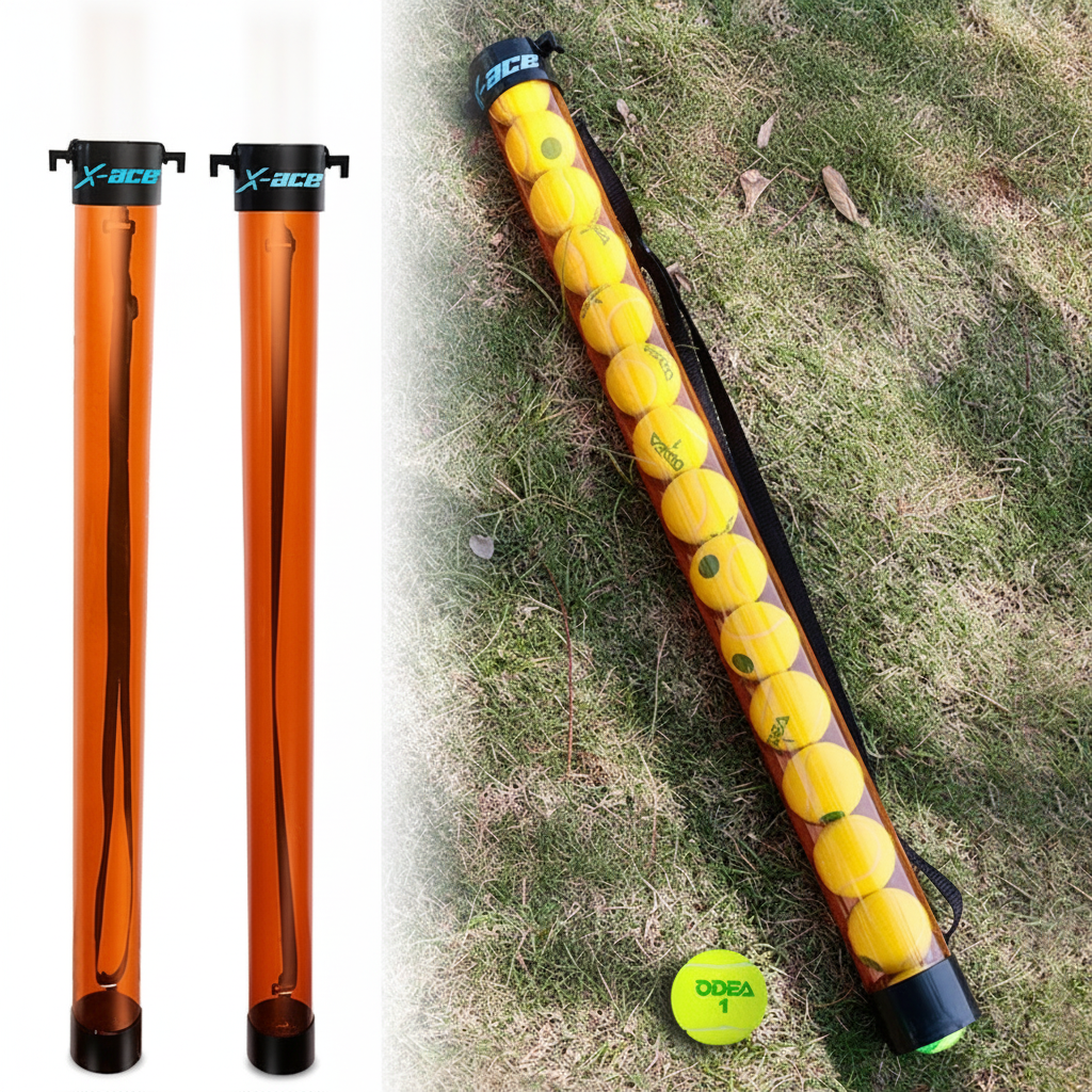 Tubo recogepelotas de tenis X-ACE para 15 pelotas - 1