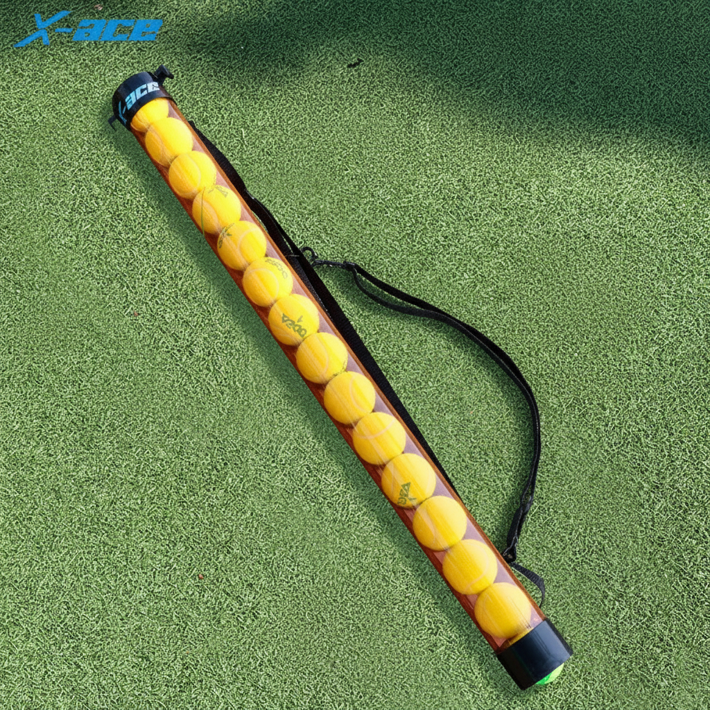 Tubo recogepelotas de tenis X-ACE para 15 pelotas - 4