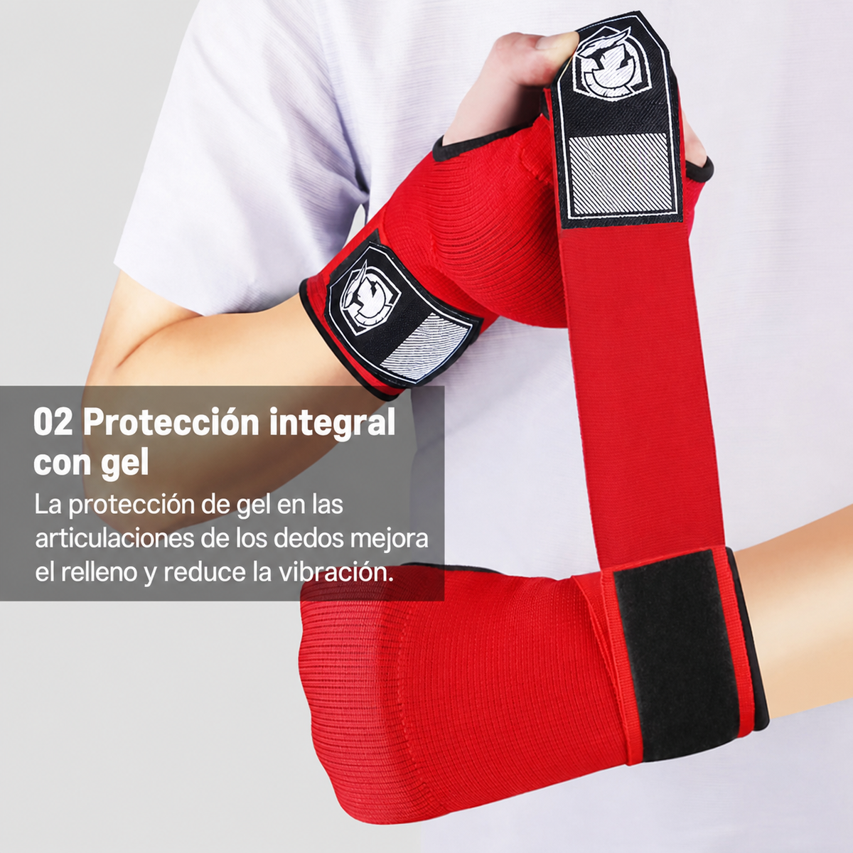Guantes con protector de gel para Boxeo - 3