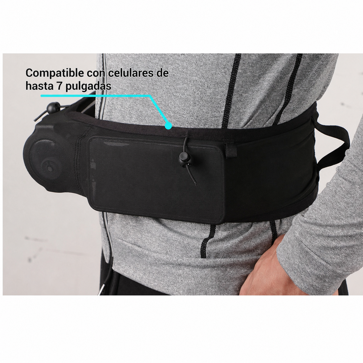 Riñonera Deportiva Elástica para Correr y Ciclismo - 2