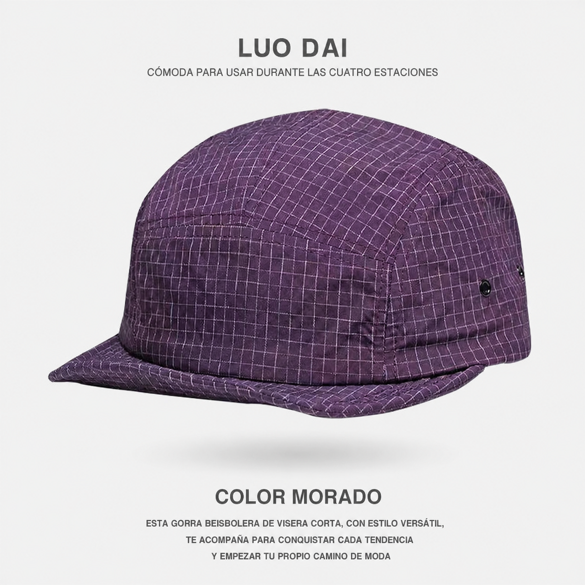 Gorra Beisbolera Deportiva Secado Rápido con Malla