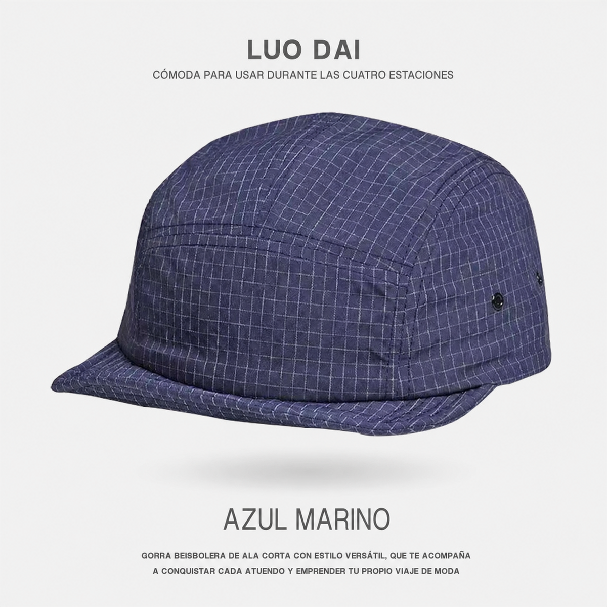 Gorra Beisbolera Deportiva Secado Rápido con Malla