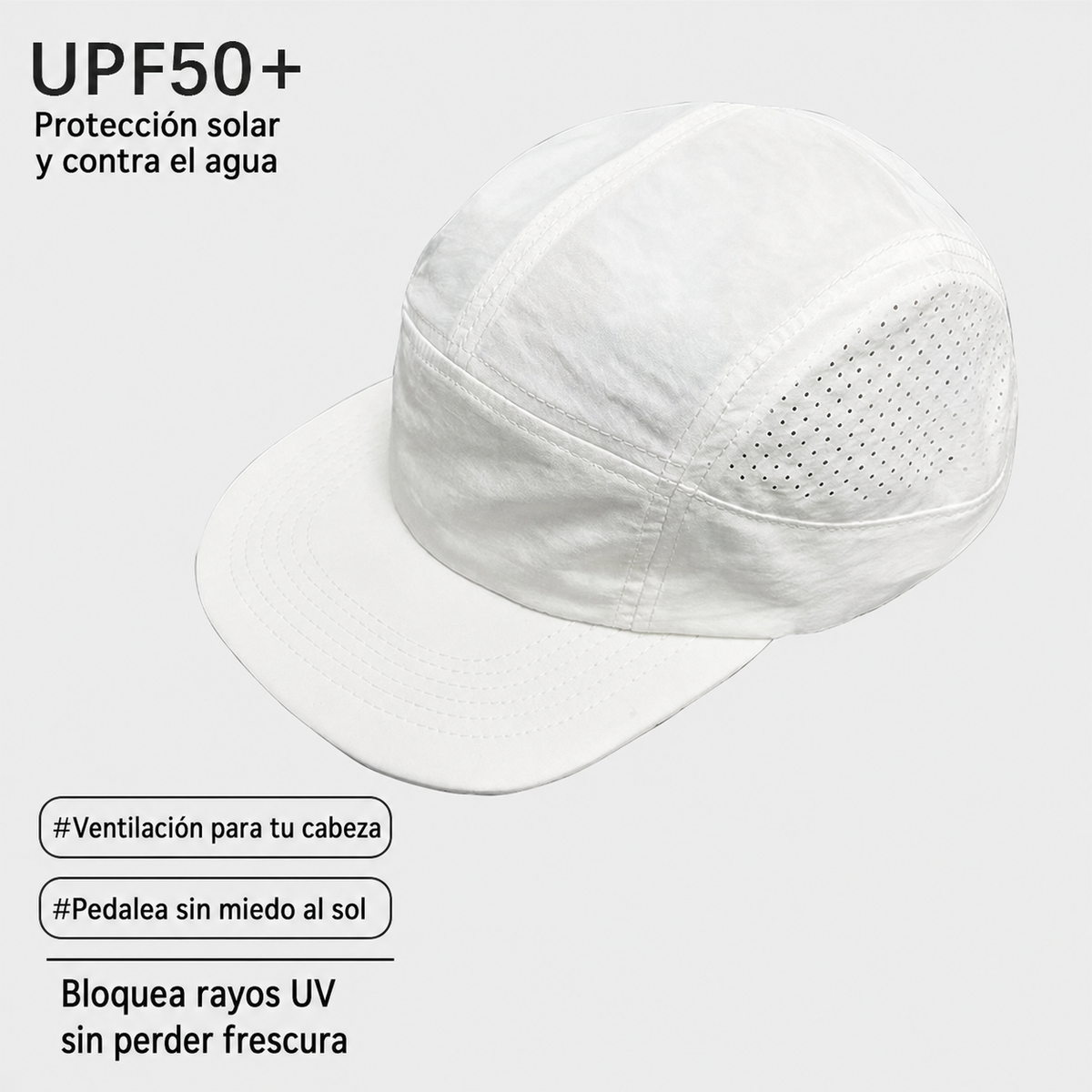 Gorra Beisbolera Deportiva Secado Rápido con Malla