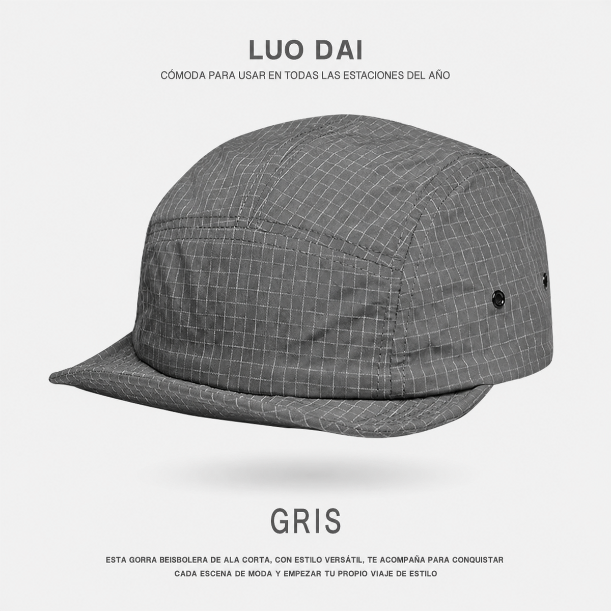 Gorra Beisbolera Deportiva Secado Rápido con Malla