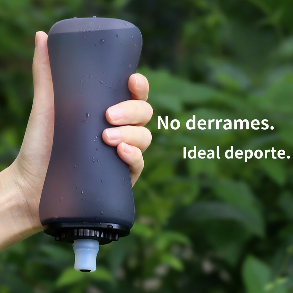 Botella de agua plegable de silicona 350 ml - 3